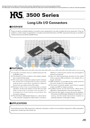 3530-16SR datasheet - Long-Life I/O Connectors