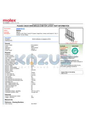 90627-0131 datasheet - 2.54mm (.100