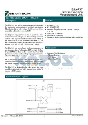 E737ATF datasheet - Per-Pin Precision Measurement Unit