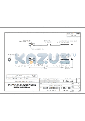 FB-23511-000 datasheet - BOOM MICROPHONE