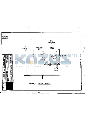 90671 datasheet - STANDING WAVE RATIO BRIDGE