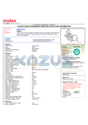 90779-3013 datasheet - 1.27mm (.050