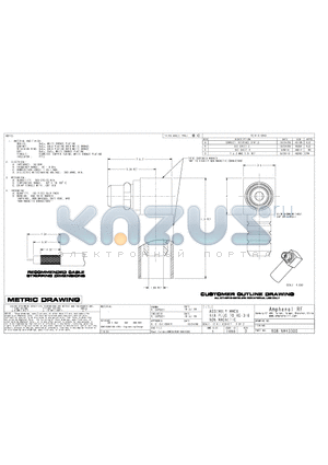 908-NM43300 datasheet - ASSEMBLY MMCX R/A PLUG RG-316 NON MAGNETIC