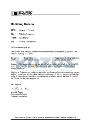 E7WSDC12-32.768KTR datasheet - CRYSTAL