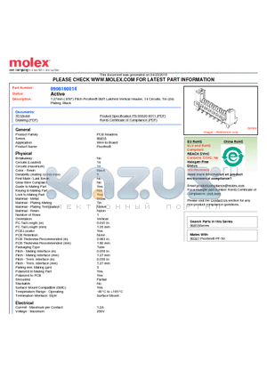 90816-0014 datasheet - 1.27mm (.050