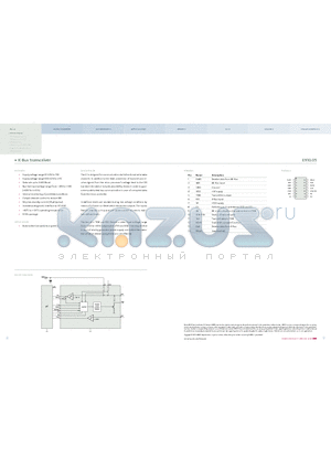 E910.05 datasheet - K-Bus transceiver