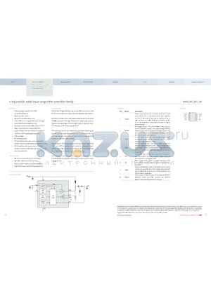 E910.24 datasheet - Adjustable, wide input range PFM controller family