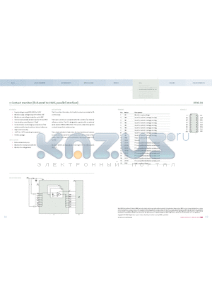 E910.34 datasheet - Contact monitor (8 channel to VBAT, parallel interface)