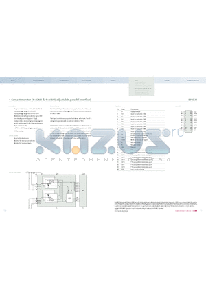 E910.35 datasheet - Contact monitor (4 * GND & 4 * VBAT, adjustable, parallel interface)