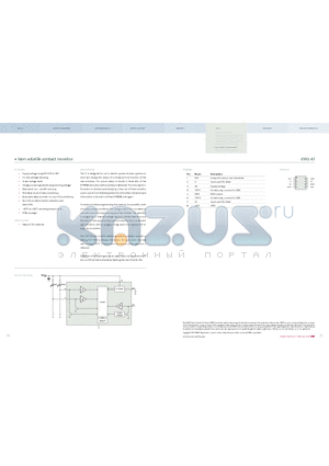 E910.47 datasheet - Non volatile contact monitor