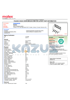 90858-0020 datasheet - 5.00mm (.197