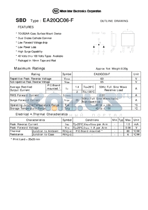 EA20QC06-F datasheet - Schottky Barrier Diode
