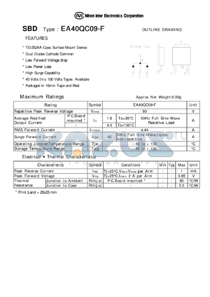 EA40QC09-F datasheet - Schottky Barrier Diode