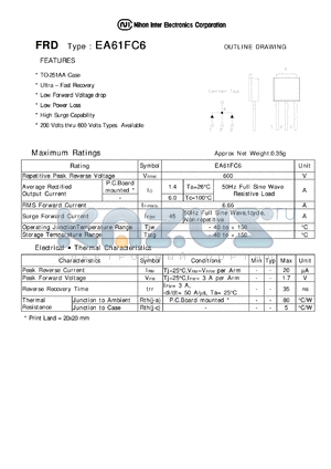 EA61FC6 datasheet - FRD - Low Power Loss