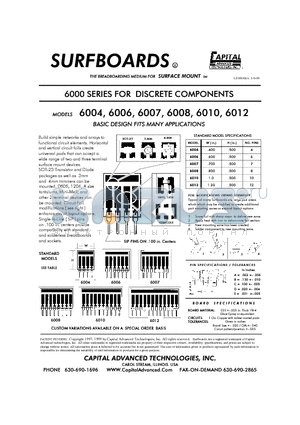 6008 datasheet - THE BREAD BOARDING MEDIUM FOR SURFACE MOUNT