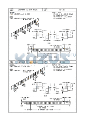 EB-1781 datasheet - EQUIPMENT TIE DOWN BRACKET