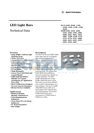 HLCP-D100 datasheet - LED Light Bars