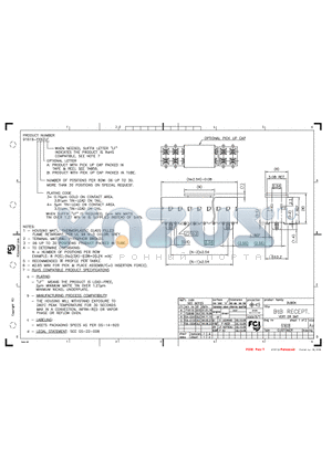 91618-406BLF datasheet - BtB RECEPT VERT SR SMT