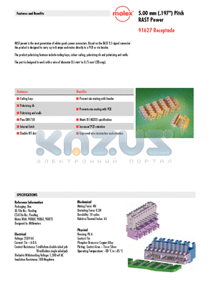 91627-1001 datasheet - RAST Power