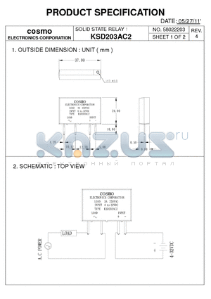 KSD203AC2_11 datasheet - PRODUCT SPECIFICATION