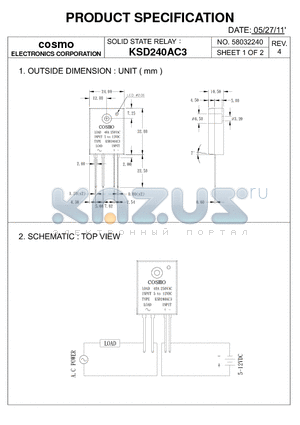 KSD240AC3_11 datasheet - PRODUCT SPECIFICATION