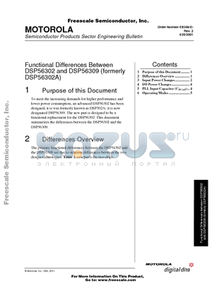 EB346 datasheet - Semiconductor Products Sector Engineering Bulletin