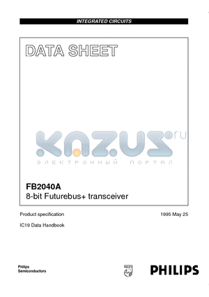FB2040A datasheet - 8-bit Futurebus transceiver