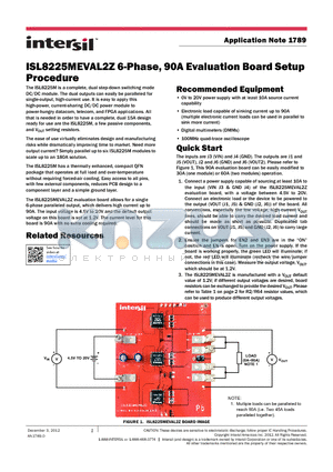 H1045-00101-50V10 datasheet - ISL8225MEVAL2Z 6-Phase, 90A Evaluation Board Setup Procedure