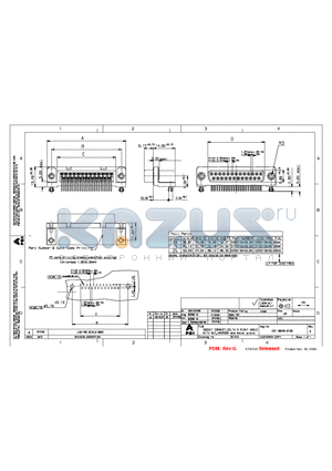 609-1482 datasheet - SOCKET CONNECT. DELTA D DRIGHT ANGLE WITH NUT, HARPOON AND METAL PLATE