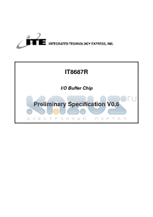 IT8687R datasheet - Preliminary Specification V0.6