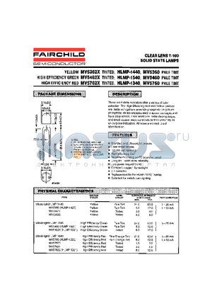 HLMP-1340 datasheet - CLEAR LENS T-100 SOLID STATE LAMPS