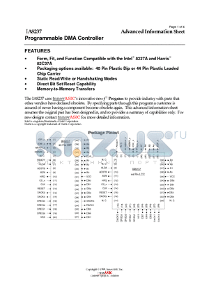 IA8237 datasheet - Programmable DMA Controller