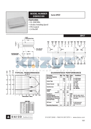 DSW62188 datasheet - GaAs SP6T