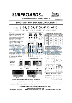 6106 datasheet - THE BREADBOARDING MEDIUM FOR SURFACE MOUNT