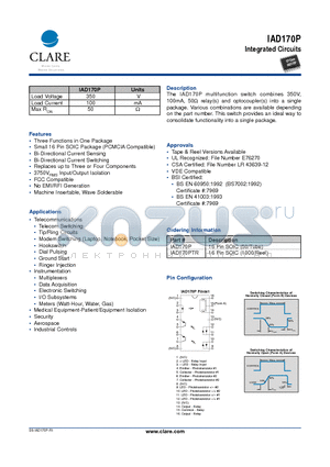 IAD170PTR datasheet - Integrated Circuits