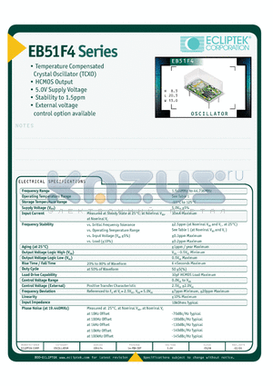 EB51F4D20EV-12800M-G datasheet - OSCILLATOR