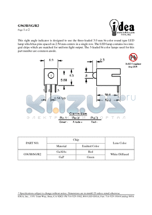 G963B datasheet - LED Indicator