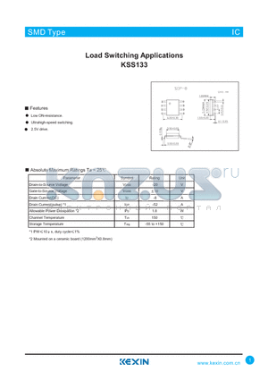 KSS133 datasheet - Load Switching Applications