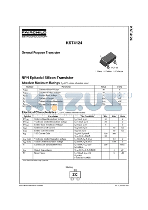 KST4124 datasheet - General Purpose Transistor