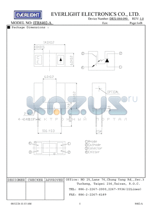 ITR8402-A datasheet - ITR8402-A