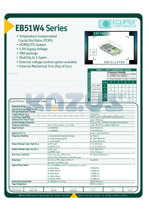 EB51W4A20N-12.800M datasheet - OSCILLATOR