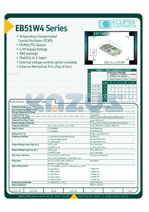EB51W4C20N-12800M datasheet - OSCILLATOR