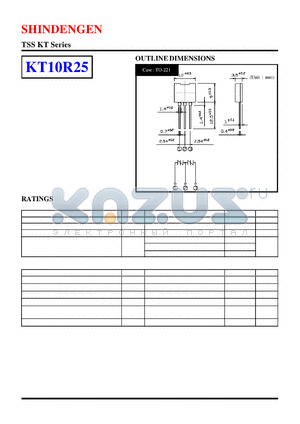 KT10R25 datasheet - TSS KT Series