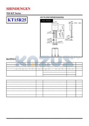 KT15R25 datasheet - TSS KT Series