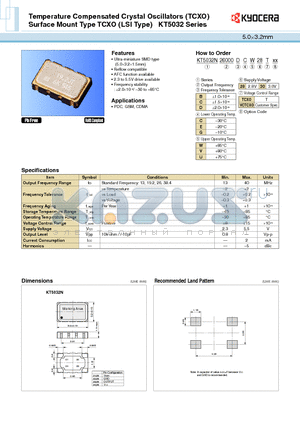 KT2016 datasheet - 2.01.6mm