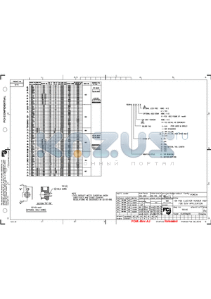 92140 datasheet - 68 POS EJECTOR HEADER ASSY FOR 5.0V APPLICATION