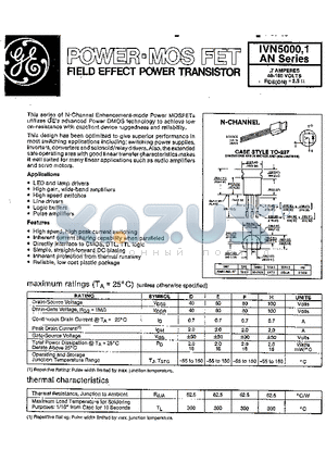 IVN5001 datasheet - Field Effect Power Transistor