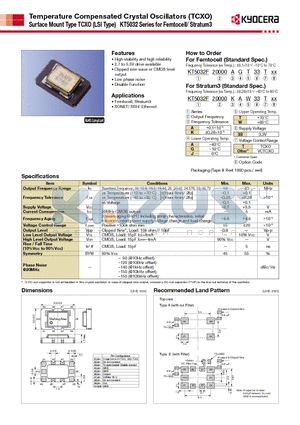 KT5032_12 datasheet - High stability and high reliability 2.7 to 5.5V drive available