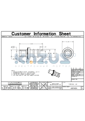 H2074Z01 datasheet - TERMINAL LUG