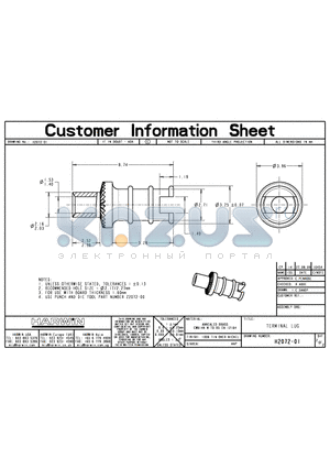 H2072-01 datasheet - TERMINAL LUG